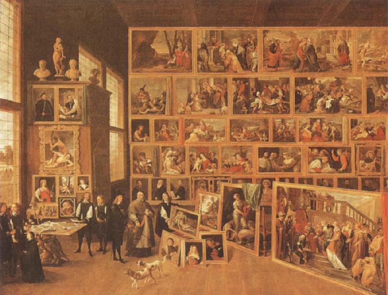  Archduke Leopold william in his gallery at Brussels